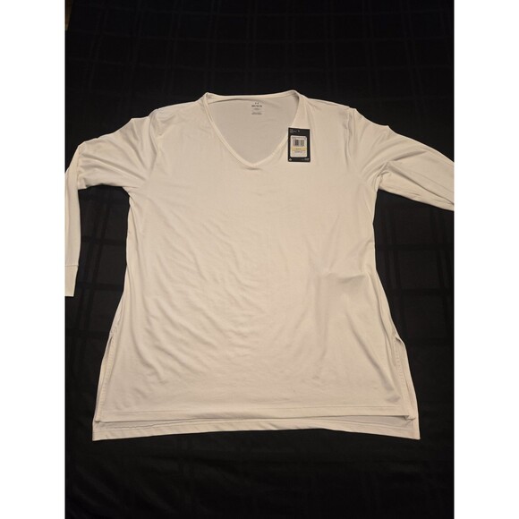NWT UNDER ARMOUR (UA) 'Meridian' Women's Long Sleeve Fitted T-Shirt Size M White - Picture 1 of 10